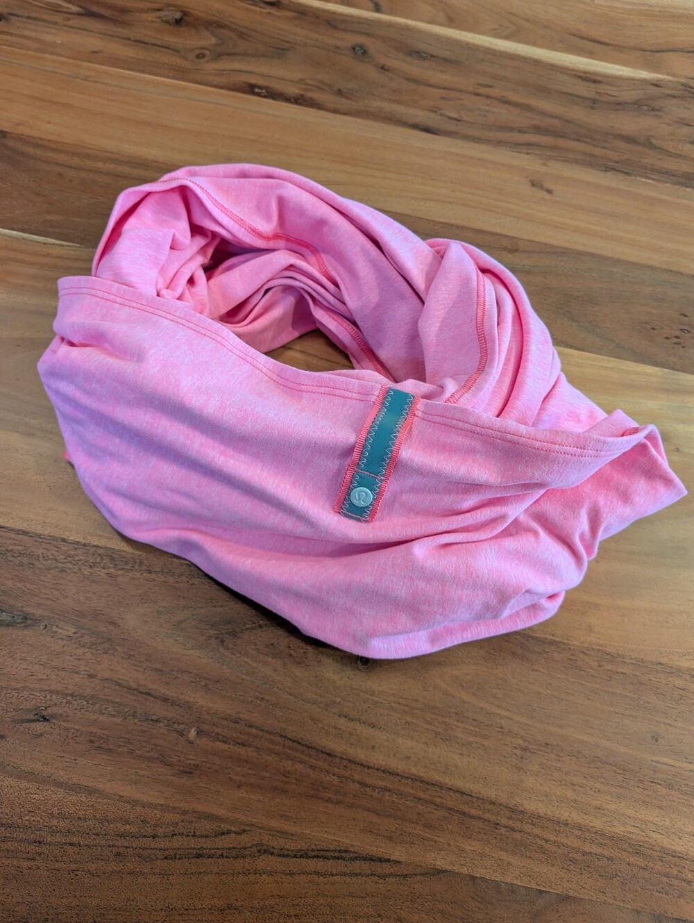 Lululemon Vinyasa Scarf Pink Heather Multi-Wear Infinity Scarf